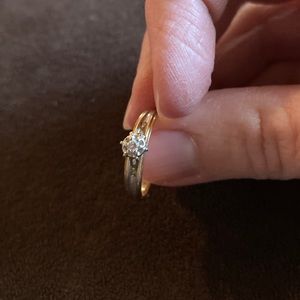 Love Story 14kp size 4.5 engagement ring